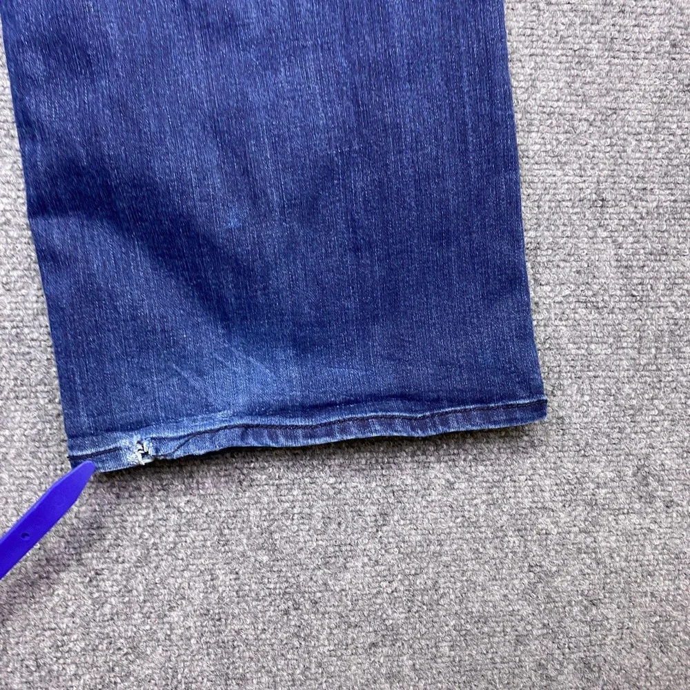 Seven7 Tummyless High Rise Bootcut Jeans Dark Wash Blue Plus Size 24W